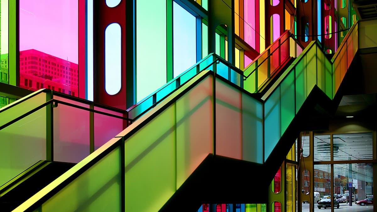 Colorful staircase