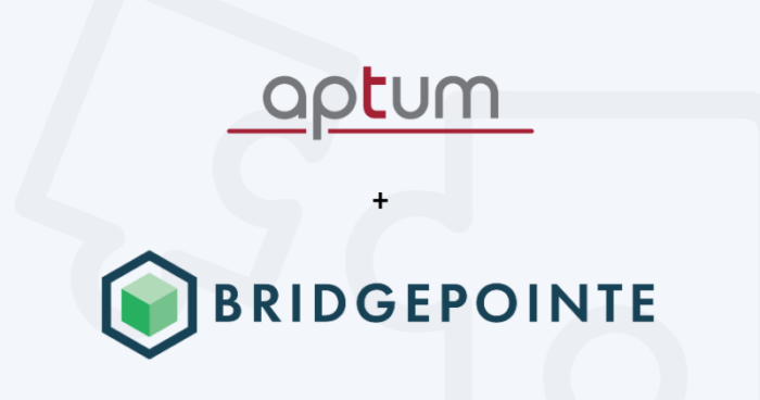 aptum and bridgepointe partnership logo