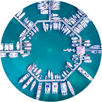 Boats in circle